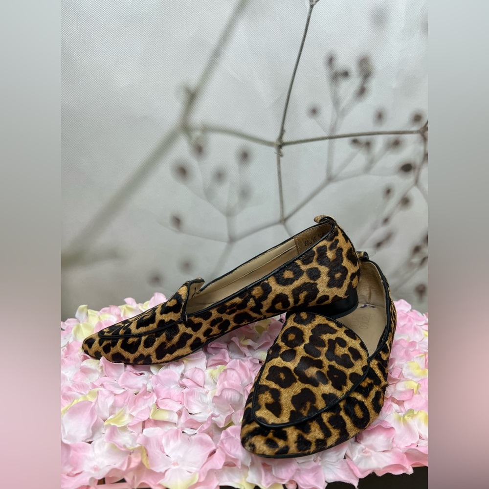 Franco Sarto Leopard Print Pointed Toe flats Loafers - Picture 11 of 12